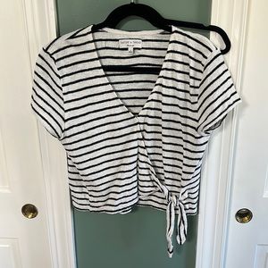 Madewell faux wrap top